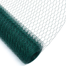 Pletivo chovatelsk 1x25m, oko 16mm, 1,0mm poplast RAL6005