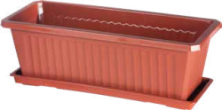 Kv�tin�� obd�ln�kov� INFINITTY s miskou 60cm terakota