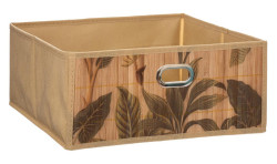 Box lon 31x31x15 cm s bambusovm potiskem (ZE-174573)