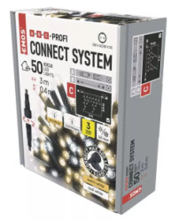 etz spojovac problikvajc 50 LED Profi  Rampouchy, 3 m, vnj, tepl/studen bl (D2CN01)