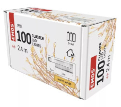 etz vnon NANO 100 LED 2.4 m, 3x AA, vnitn, tepl bl, asova (D3FW01)