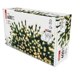 Vánoèní rampouchy LED 10 m, venkovní/vnitøní, teplá bílá, programy (D4CW03)