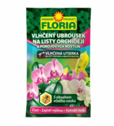 Vlhen ubrousek na listy orchidej a pokojovch rostlin FLORIA