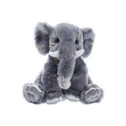 Sloník plyšový šedý 25 cm