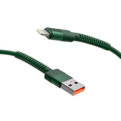USB Kabel 3A Lightning 2 m, bl zelen
