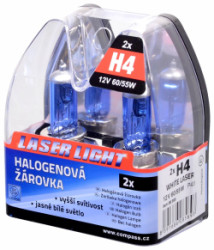 rovka 12V H4 60/55W P43t WHITE LASER 2ks