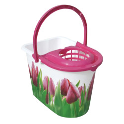 Kbelk s potiskem tulipn 14 l