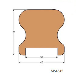 Madlo devn MS4545 45x45x2500 mm