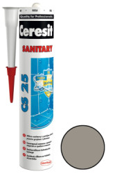 Silikon sanitrn Ceresit CS 25 cementov ed 280 ml