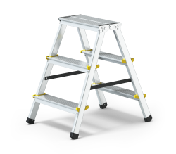 Oboustrann� hlin�kov� �eb��k 2x3 schod� HOME 59,5cm �ierne prvky (max.125 kg)