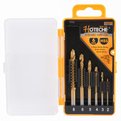 Sada vrt�k� fr�zovac�ch TiN 2-8 mm 6-d�ln� HOTECHE HT511031